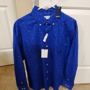 Crown & Ivy™ Long Sleeve Motion Flex Poplin Sh